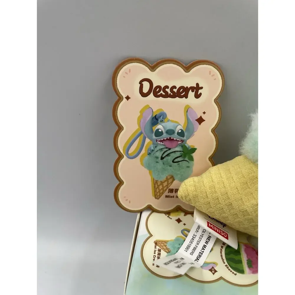 Miniso x Disney Food Stitch Dessert Vinyl Plush Pendant - Mint Ice Cream